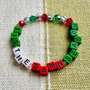 Taylor Swift Christmas Holidays Eras Friendship Bracelet ~ Tis The Damn Season